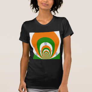 T-shirt Drapeau indien Kaleidoscope : Unité et patriotisme