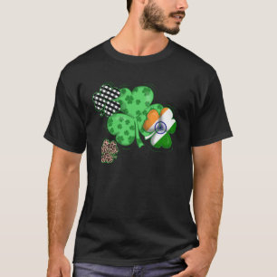 T-shirt Drapeau indien vert irlandais Jour de la Saint Pat