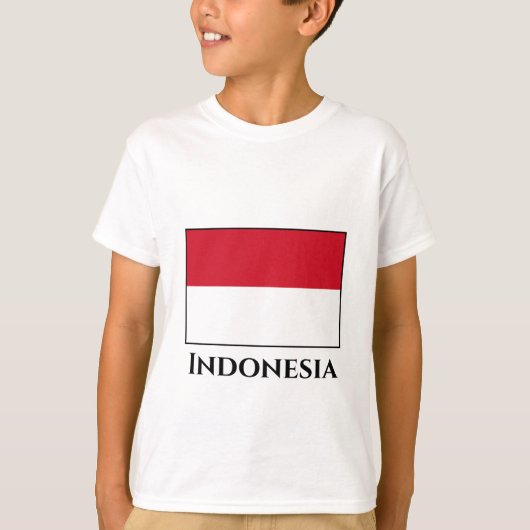 T-shirt Drapeau indonésien (Devant)