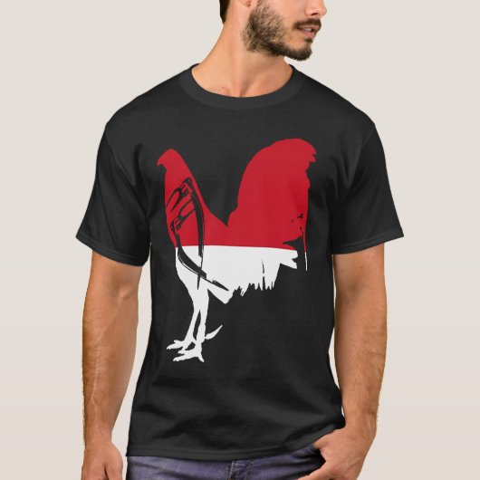 T-shirt Drapeau indonésien Drapeau indonésien Gamef (Devant)