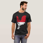 T-shirt Drapeau indonésien Drapeau indonésien Gamef (Devant entier)