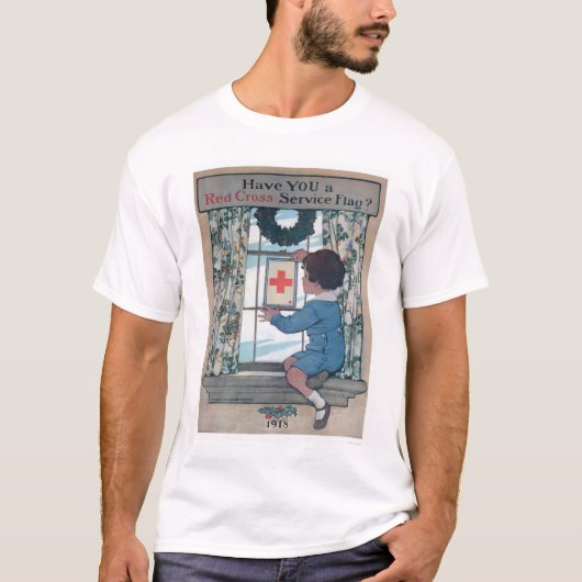T-shirt Drapeau interarmées rouge (US00202B) (Devant)