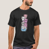 T-shirt Drapeau Intergenre Fierté Lgbtq Pandas Cute Inte (Devant)