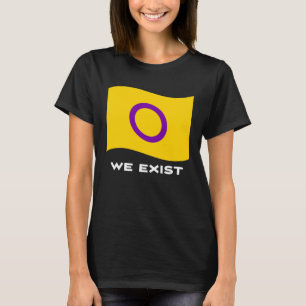 T-shirt Drapeau Intersexuel Intersexe Nous existons