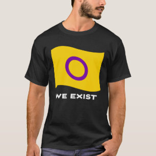 T-shirt Drapeau Intersexuel Intersexe Nous existons