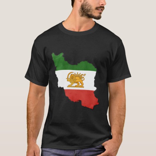 T-shirt Drapeau Iran (Devant)