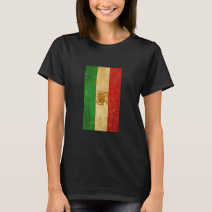 T-shirt Drapeau Iran Lion et Sun Shah d'Iran
