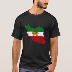 T-shirt Drapeau iranien avec lion