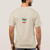 T-shirt Drapeau iranien, Drapeau iranien (Dos)