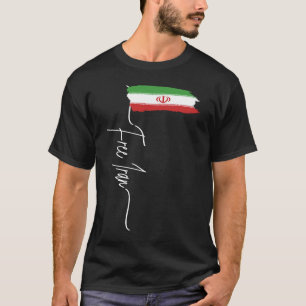 T-shirt Drapeau iranien Libre Iran Iran Azadi Je suis debo