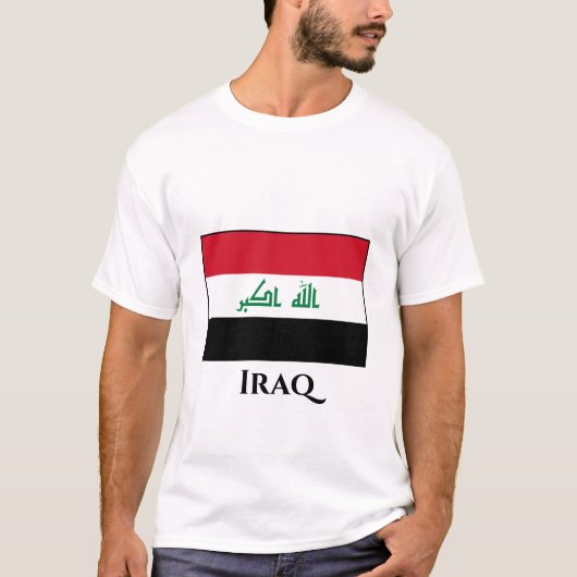 T-shirt Drapeau Iraq (Iraq) (Devant)
