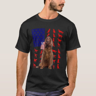 T-shirt Drapeau irlandais 4 juillet Chien USA Pa