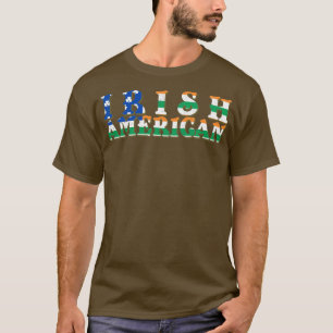 T-shirt Drapeau irlandais américain aux couleurs irlandais