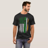 T-shirt Drapeau irlandais américain BENEDICT, MD (Devant entier)