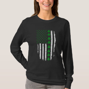 T-shirt Drapeau irlandais américain de la Saint-Patrick