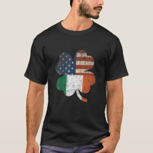 T-shirt Drapeau irlandais américain de la Saint Patrick Vi