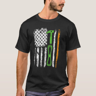 T-shirt Drapeau irlandais américain Escalade St Pat