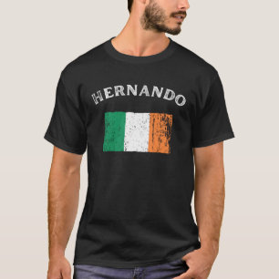 T-shirt Drapeau irlandais américain HERNANDO MISSISSIPPI