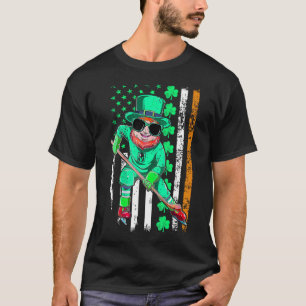 T-shirt Drapeau irlandais américain Hockey St Patrick's Da