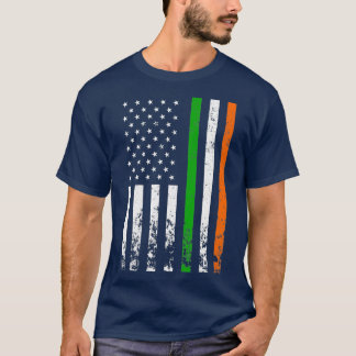 T-shirt Drapeau irlandais américain Irlande JOUR DE LA SAI