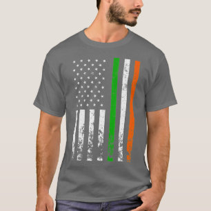 T-shirt Drapeau irlandais américain Irlande JOUR DE LA SAI