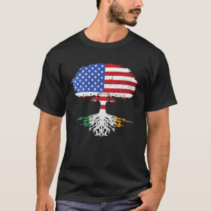 T-shirt Drapeau irlandais américain Jour de la Saint Patri