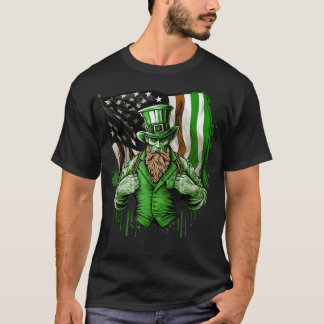 T-shirt Drapeau irlandais américain Lincoln St