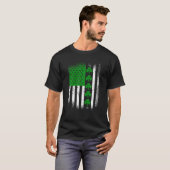 T-shirt Drapeau irlandais américain Lucky Shamrock St Patr (Devant entier)