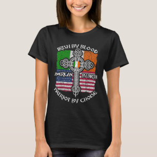 T-shirt Drapeau irlandais-américain patriotique Saint-Patr