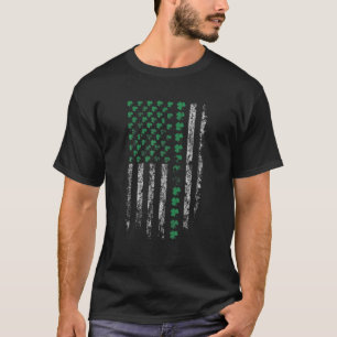 T-shirt Drapeau Irlandais Américain Patty S Day Tee Pour S