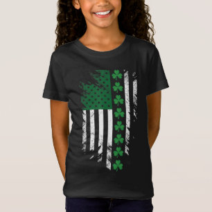 T-Shirt Drapeau irlandais américain St. Patrick's Day