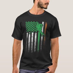 T-shirt Drapeau irlandais américain St. Patrick's Day Sain