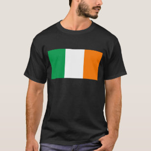 T-shirt Drapeau irlandais avec Shamrock arc-en-ciel