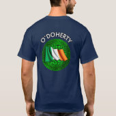 T-shirt Drapeau irlandais Clover Celtic Knot - O'Doherty (Dos)