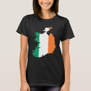 T-shirt Drapeau irlandais contour irlandais Irlande