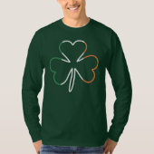 T-shirt Drapeau irlandais Couleurs Shamrock Clover St. Pat (Devant)