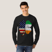 T-shirt Drapeau irlandais Distorti Américain Irlande Drape (Devant entier)