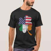 T-shirt Drapeau irlandais Distorti Américain Irlande Drape (Devant)