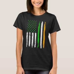 T-shirt Drapeau irlandais Drapeau irlandais américain Vint