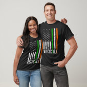 T-shirt Drapeau irlandais DRISCOLL Family American Flag Ir (Unisexe)