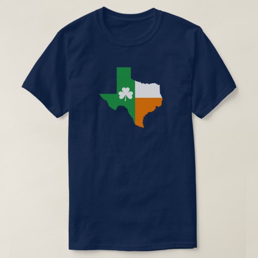T-shirt Drapeau irlandais du Texas (Design devant)