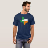 T-shirt Drapeau irlandais du Texas (Devant entier)