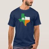 T-shirt Drapeau irlandais du Texas (Devant)