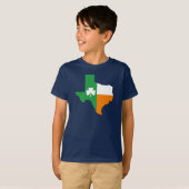 T-shirt Drapeau irlandais du Texas (Devant entier)