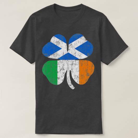 T-shirt Drapeau irlandais écossais Irlande Écosse St patri (Design devant)