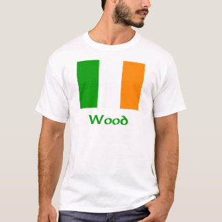 T-shirt Drapeau irlandais en bois