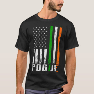 T-shirt Drapeau irlandais famille POGUE Drapeau américain