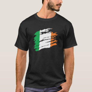T-shirt Drapeau irlandais Football Rugby Cricket St Patri