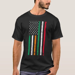 T-shirt Drapeau irlandais italien irlandais Italie USA Pri