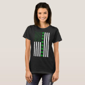 T-shirt Drapeau irlandais Jour de la Saint Patrick (Devant entier)